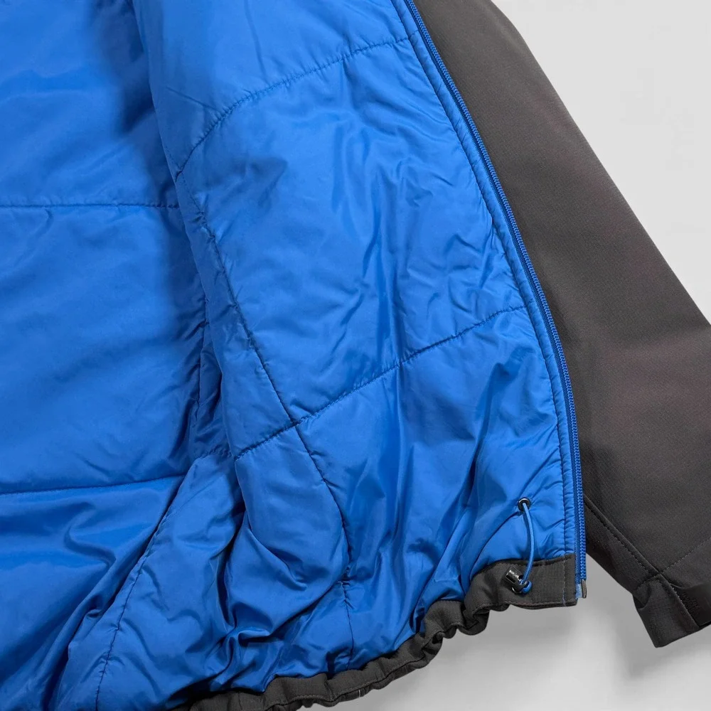 The North Face Apex Elevation Jacket Mens Medium Grey Hooded Insulated Windproof